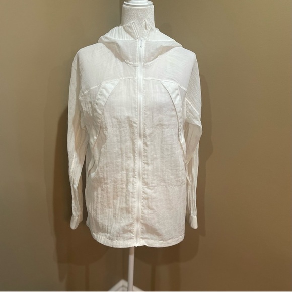 Lululemon White Clear Intention Mesh Jacket - Picture 1 of 11